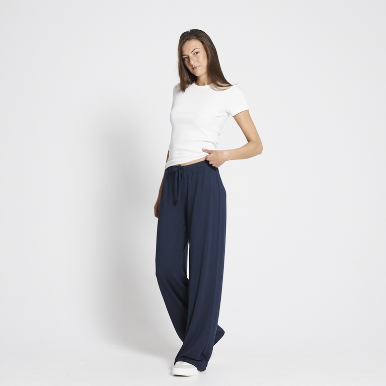 Loose soft pants "Holly" Dark Blue